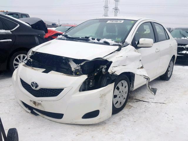 JTDBT903191351165 - 2009 TOYOTA YARIS WHITE photo 2