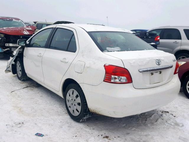 JTDBT903191351165 - 2009 TOYOTA YARIS WHITE photo 3