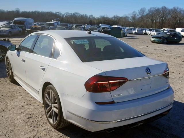 1VWDT7A38HC037590 - 2017 VOLKSWAGEN PASSAT R-L WHITE photo 3