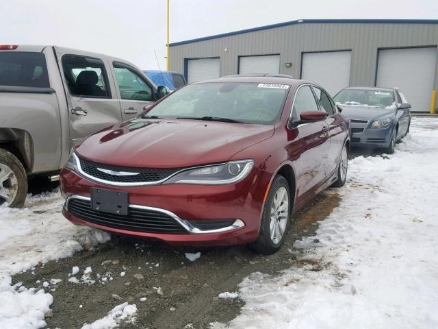 1C3CCCAB7GN152090 - 2016 CHRYSLER 200 LIMITE MAROON photo 2