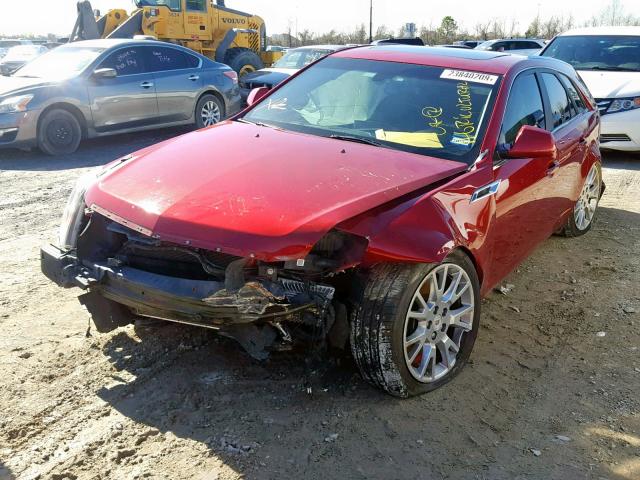 1G6DH8E30E0167397 - 2014 CADILLAC CTS PREMIU RED photo 2