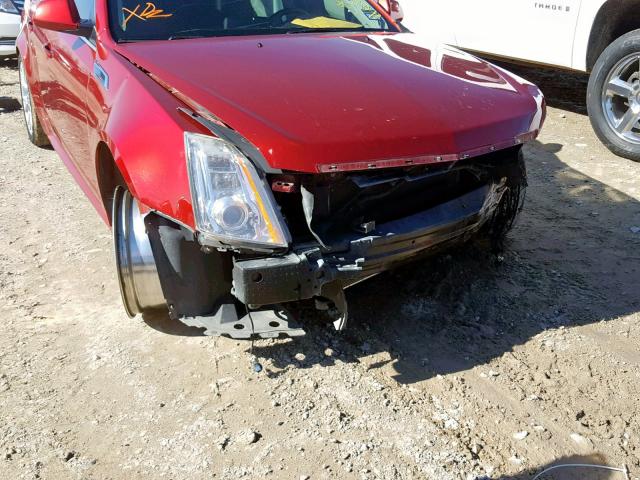 1G6DH8E30E0167397 - 2014 CADILLAC CTS PREMIU RED photo 9