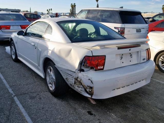 1FAFP40403F339736 - 2003 FORD MUSTANG WHITE photo 3