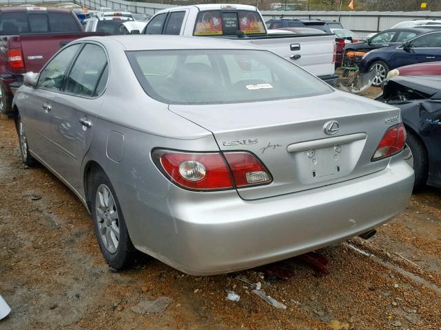 JTHBA30G240006701 - 2004 LEXUS ES 330 SILVER photo 3