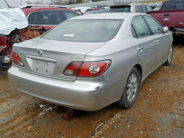 JTHBA30G240006701 - 2004 LEXUS ES 330 SILVER photo 4