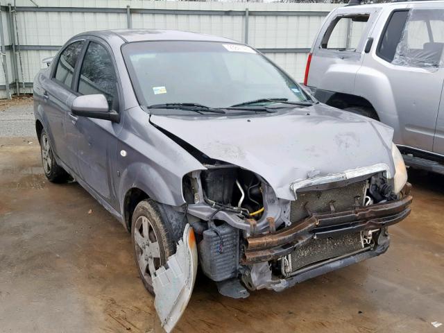 KL1TD56698B207391 - 2008 CHEVROLET AVEO BASE ნაცრისფერი ფოტო 1