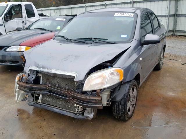 KL1TD56698B207391 - 2008 CHEVROLET AVEO BASE ნაცრისფერი ფოტო 2