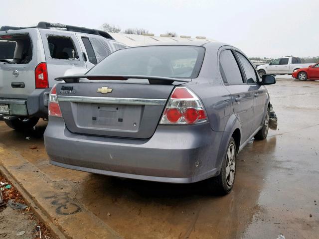 KL1TD56698B207391 - 2008 CHEVROLET AVEO BASE ნაცრისფერი ფოტო 4