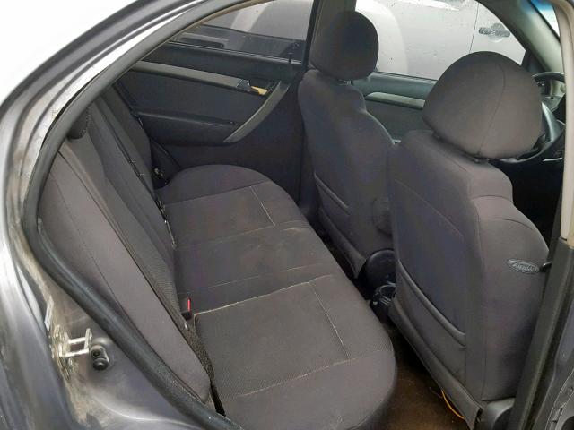 KL1TD56698B207391 - 2008 CHEVROLET AVEO BASE ნაცრისფერი ფოტო 6