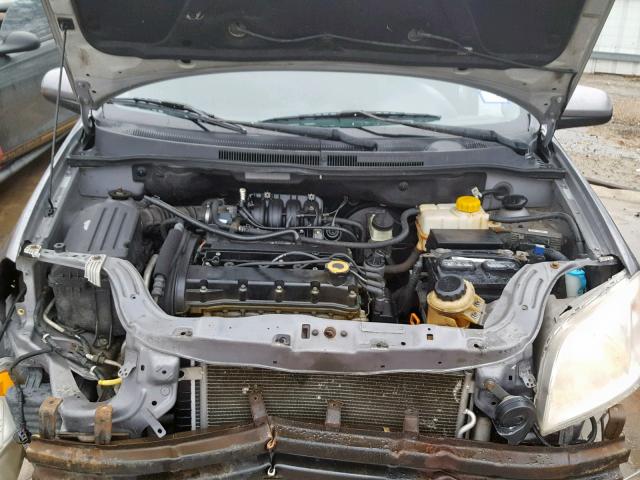 KL1TD56698B207391 - 2008 CHEVROLET AVEO BASE ნაცრისფერი ფოტო 7