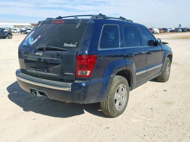 1J4HS58N05C731554 - 2005 JEEP GRAND CHER BLUE photo 4