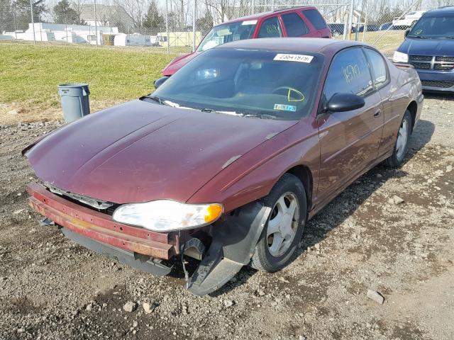 2G1WX12K3Y9328663 - 2000 CHEVROLET MONTE CARL RED photo 2