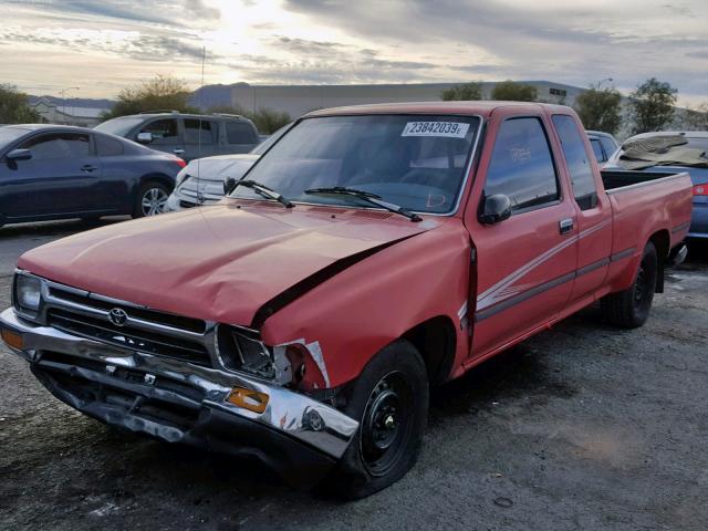 JT4RN93P4N5053851 - 1992 TOYOTA PICKUP 1/2 RED photo 2