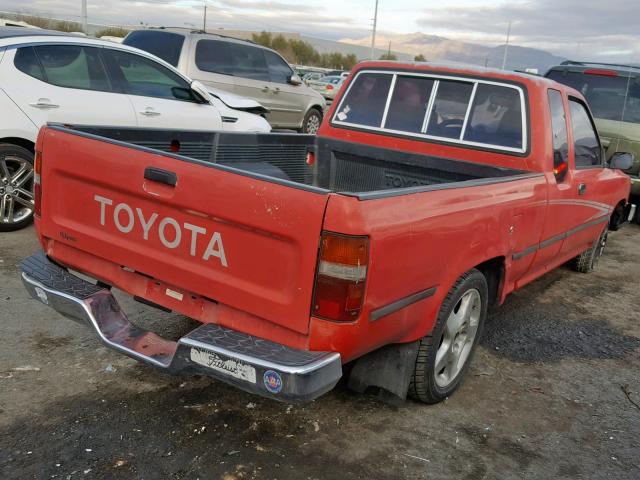 JT4RN93P4N5053851 - 1992 TOYOTA PICKUP 1/2 RED photo 4