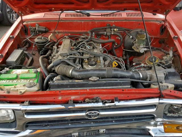 JT4RN93P4N5053851 - 1992 TOYOTA PICKUP 1/2 RED photo 7