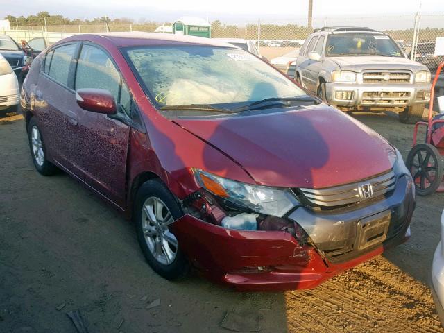 JHMZE2H78AS040496 - 2010 HONDA INSIGHT EX RED photo 1