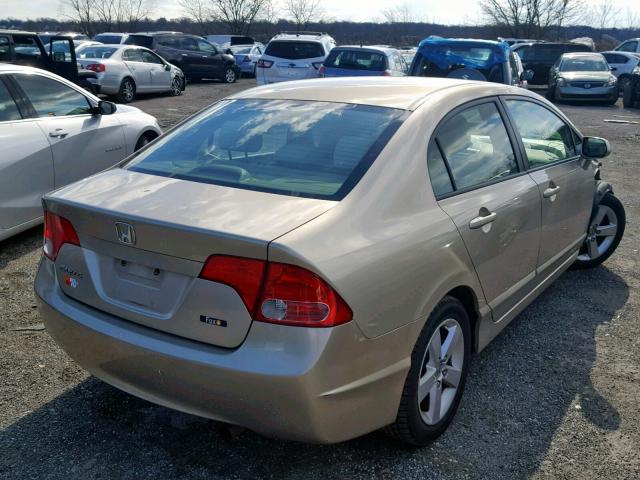 1HGFA16878L062923 - 2008 HONDA CIVIC EX GOLD photo 4