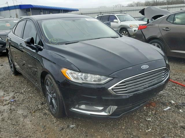 3FA6P0G79JR216557 - 2018 FORD FUSION S BLACK photo 1