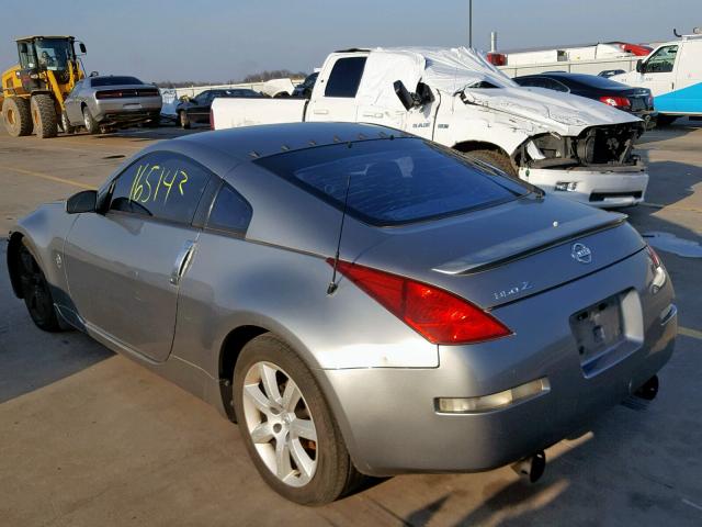 JN1AZ34E23T009967 - 2003 NISSAN 350Z COUPE SILVER photo 3