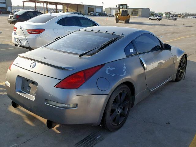 JN1AZ34E23T009967 - 2003 NISSAN 350Z COUPE SILVER photo 4