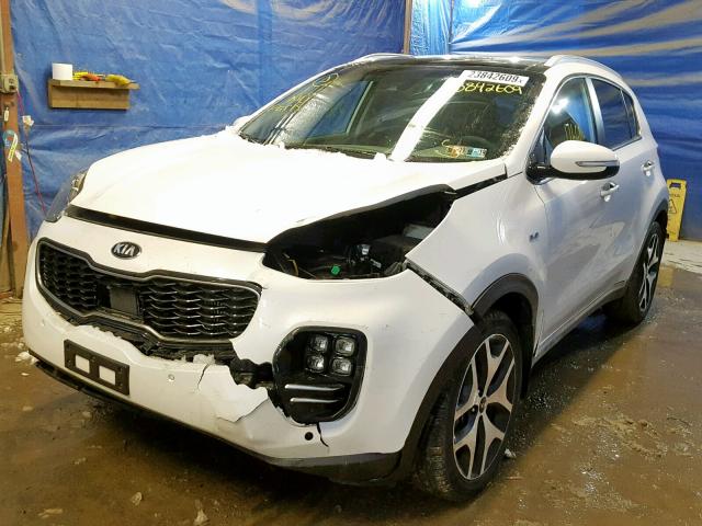 KNDPRCA69H7194345 - 2017 KIA SPORTAGE S WHITE photo 2