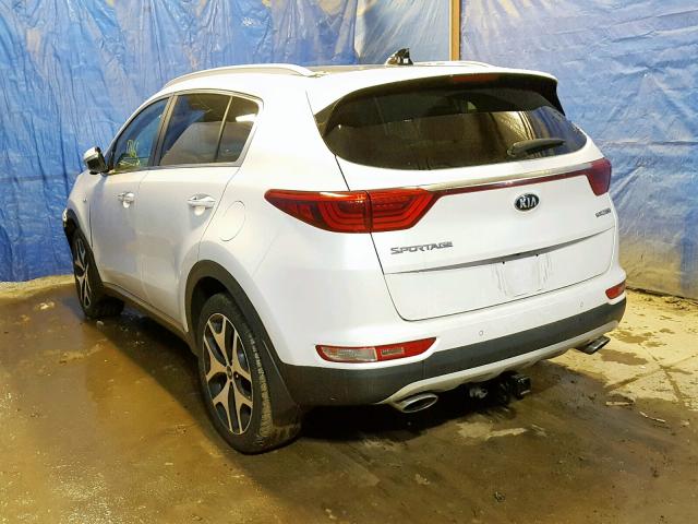 KNDPRCA69H7194345 - 2017 KIA SPORTAGE S WHITE photo 3