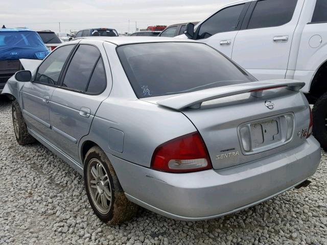 3N1AB51A73L734597 - 2003 NISSAN SENTRA SE- SILVER photo 3