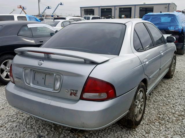 3N1AB51A73L734597 - 2003 NISSAN SENTRA SE- SILVER photo 4