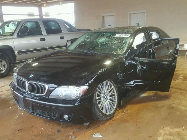 WBAHL83518DT12572 - 2008 BMW 750I BLACK photo 2