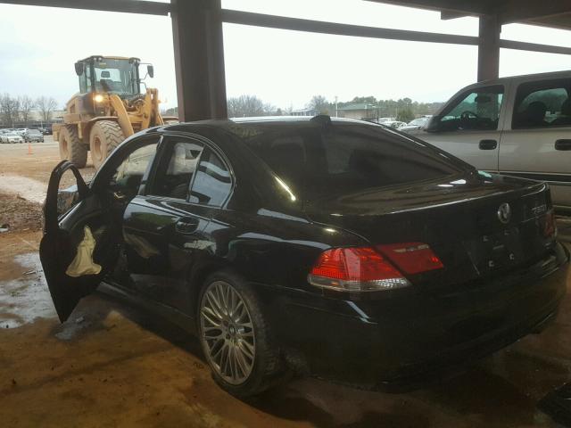 WBAHL83518DT12572 - 2008 BMW 750I BLACK photo 3