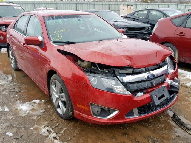 3FAHP0KC0AR279687 - 2010 FORD FUSION SPO MAROON photo 1