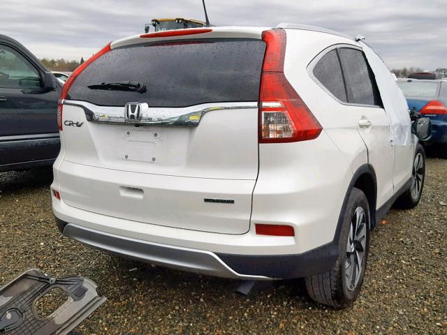 5J6RM3H98GL028809 - 2016 HONDA CR-V TOURI WHITE photo 4