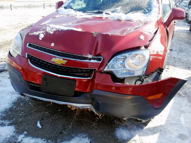 3GNAL2EK0DS551536 - 2013 CHEVROLET CAPTIVA LS 栗色 照片 9