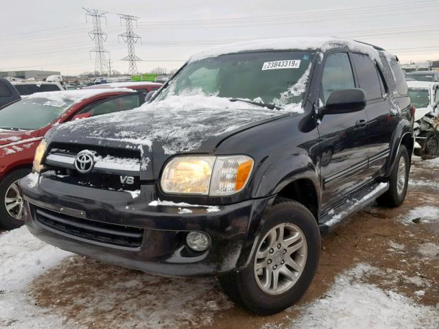 5TDBT48A05S249584 - 2005 TOYOTA SEQUOIA LI BLACK photo 2