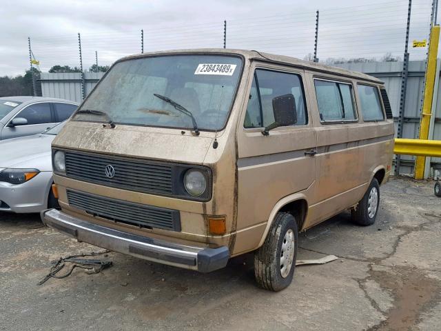 WV2YB0250FH094866 - 1985 VOLKSWAGEN VANAGON BU GOLD photo 2