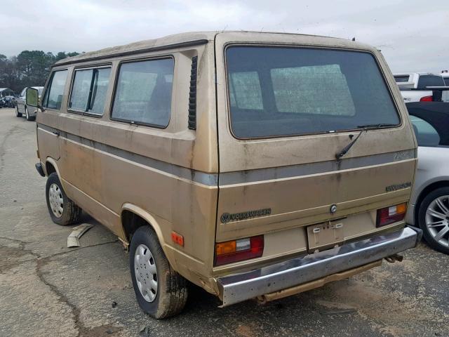 WV2YB0250FH094866 - 1985 VOLKSWAGEN VANAGON BU GOLD photo 3