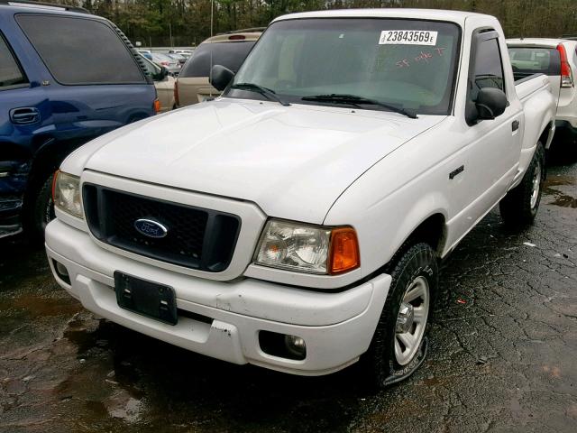 1FTYR10U14PB56207 - 2004 FORD RANGER WHITE photo 2