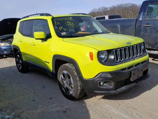 ZACCJABH9JPH61771 - 2018 JEEP RENEGADE L YELLOW photo 1