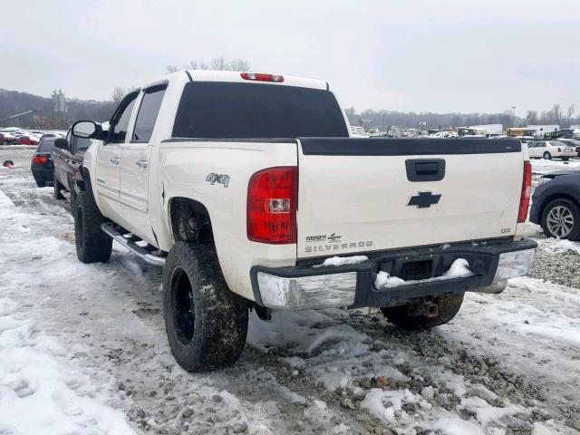 3GCEK33309G257546 - 2009 CHEVROLET SILVERADO WHITE photo 3