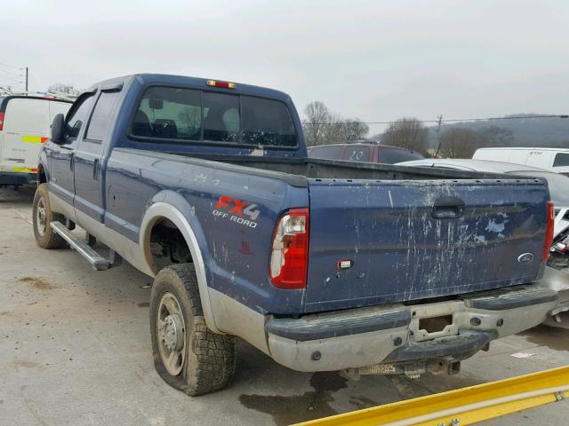 1FTWW31P45EB10341 - 2005 FORD F350 SRW S BLUE photo 3