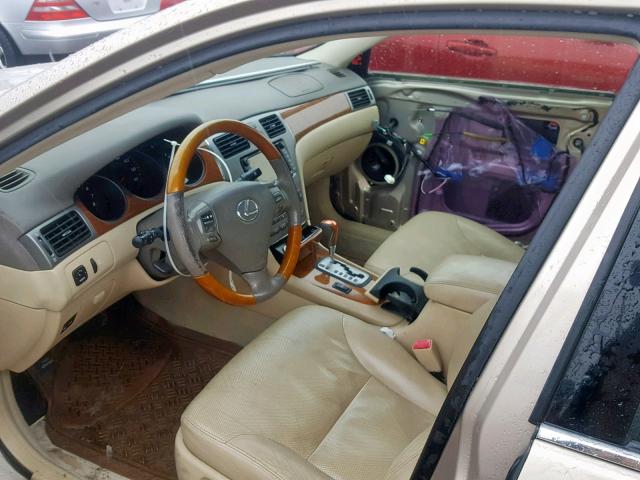 JTHBA30G055099545 - 2005 LEXUS ES 330 GOLD photo 5