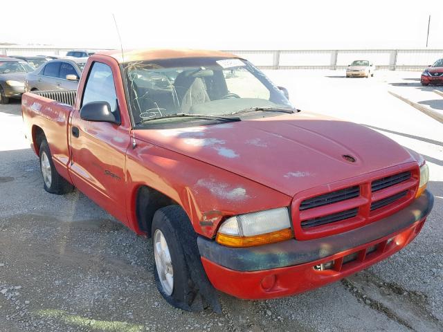 1B7FL26P0VS115615 - 1997 DODGE DAKOTA RED photo 1