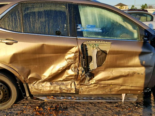 3GNAXNEX6JL332636 - 2018 CHEVROLET EQUINOX PR BROWN photo 9