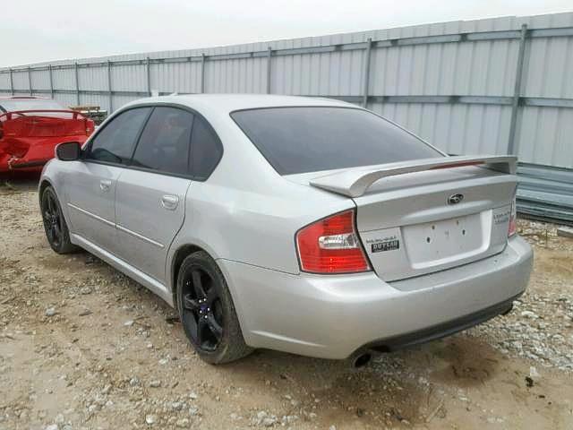 4S3BL676054220722 - 2005 SUBARU LEGACY GT GRAY photo 3