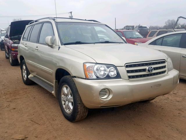 JTEHF21A430121554 - 2003 TOYOTA HIGHLANDER GOLD photo 1