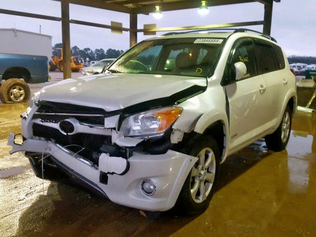 2T3YF4DV1BW087470 - 2011 TOYOTA RAV4 LIMIT WHITE photo 2