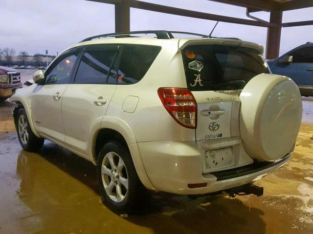 2T3YF4DV1BW087470 - 2011 TOYOTA RAV4 LIMIT WHITE photo 3