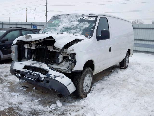 1FTNE14W18DA02856 - 2008 FORD ECONOLINE WHITE photo 2