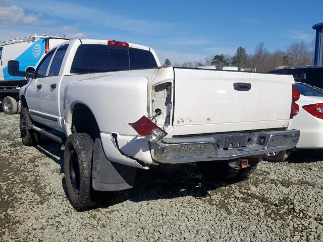 3D7MX48A47G800233 - 2007 DODGE RAM 3500 S WHITE photo 3