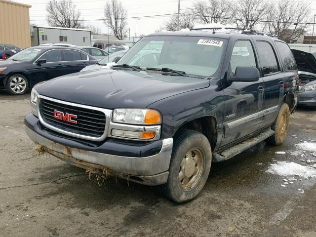 1GKEK13ZX2J199902 - 2002 GMC YUKON BLACK photo 2